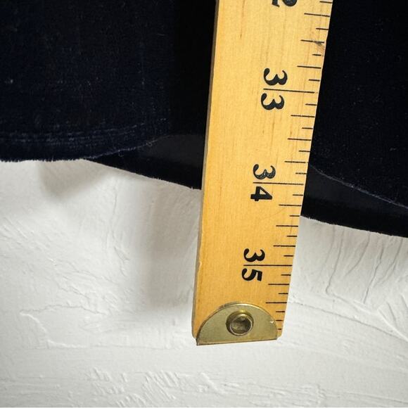 J Crew Blue Velvet Mini Dress Womens 4 Casual Fall Long Sleeve Classic Preppy - Picture 5 of 12